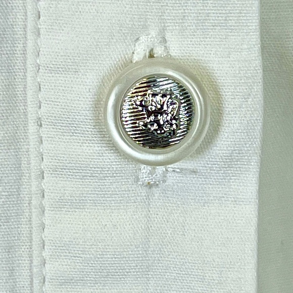 BALENCIAGA BUTTON DOWN SHIRT IN WHITE - Picture 3 of 11